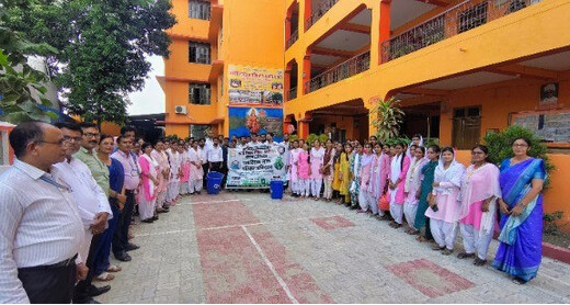 भारती शिक्षक प्रशिक्षण महाविद्यालय में गुरु पूर्णिमा समारोह के साथ पर्यावरण जागरूकता अभियान आयोजित